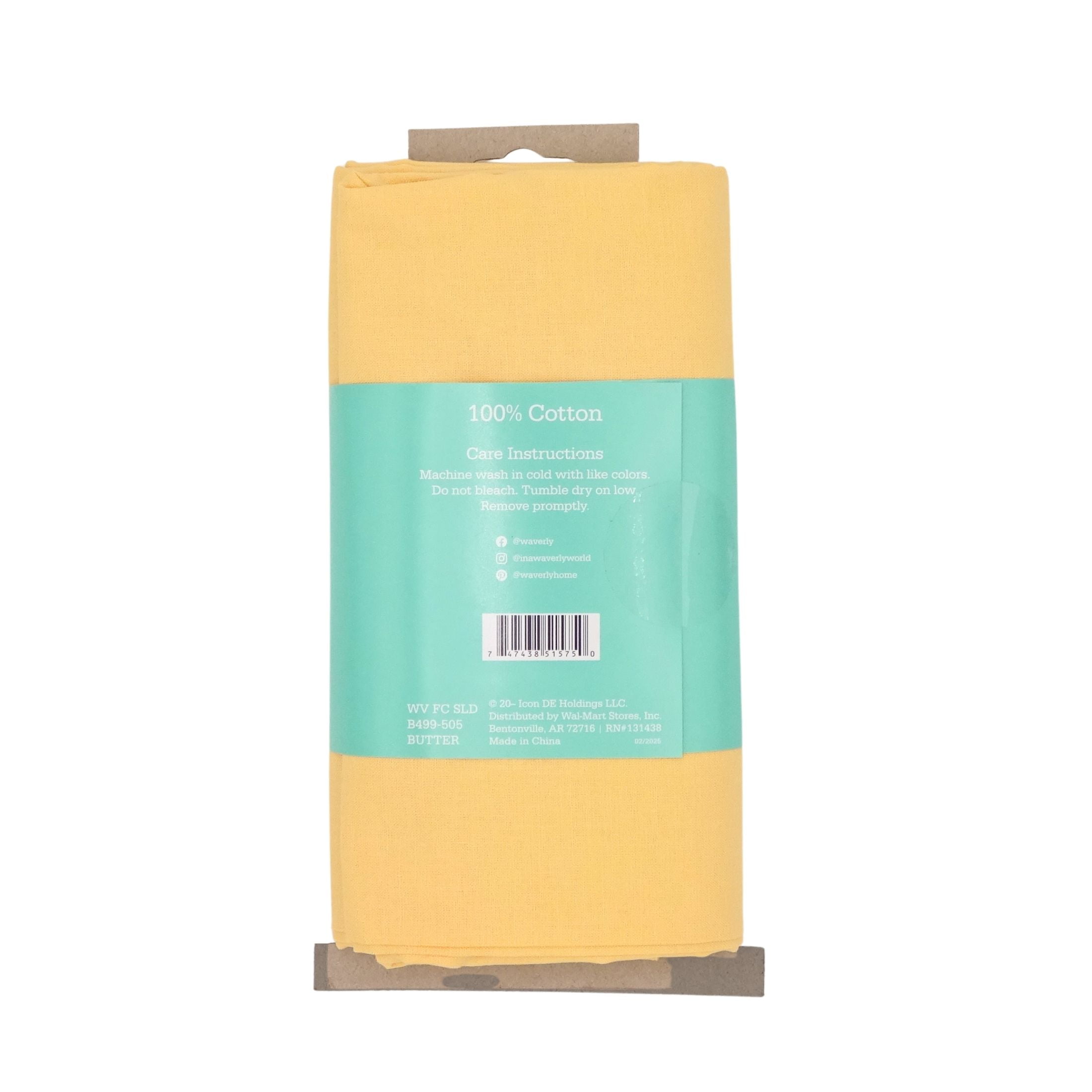 (2 pack) Waverly Inspirations 2 Yard Cut 100% Cotton Solid Fabric, Butter, 44" Wide for Quilting & Sewing