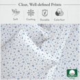 thumbnail image 2 of ERDS-Floral Sheets Pattern Double Sheet Set - Luxury 400 Thread Count 100% Cotton Sheets, Deep Pocket Double Sheets & Pillowcase Set (Blooming Meadows), 2 of 4