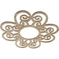 thumbnail image 2 of 26"OD x 8 7/8"ID x 1/4"T Cohen Wood Fretwork Pierced Ceiling Medallion, Red Oak, 2 of 3