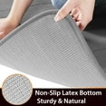 thumbnail image 5 of Memory Foam Bath Mat Rug, 24 x 17 Inches, Comfortable, Soft, Super Water Absorption, Machine Wash, Non-Slip, Thick, Easier to Dry for Bathroom Floor Rugs, Gray, 5 of 6