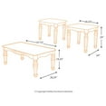 thumbnail image 3 of Ashley Furniture North Shore 3 Piece Coffee Table Set in Dark Brown, 3 of 5