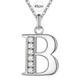 thumbnail image 5 of Jiaroswwei Initial Necklace 26 Letters Rhinestones Unisex Exquisite Electroplated Necklace for Mothers Day, 5 of 8