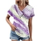 thumbnail image 2 of Fiudx Camisas para Mujer Top Informal de Primavera y Verano de Manga Corta con Cuello En V para Mujer, 2 of 5
