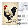 thumbnail image 3 of 2 Pcs Funny Kitchen Towels,Vintage Chicken Pattern Microfiber Dish Towels,Kitchen Tea Towels,Kitchen Towel Set (18" X 26"), 3 of 3