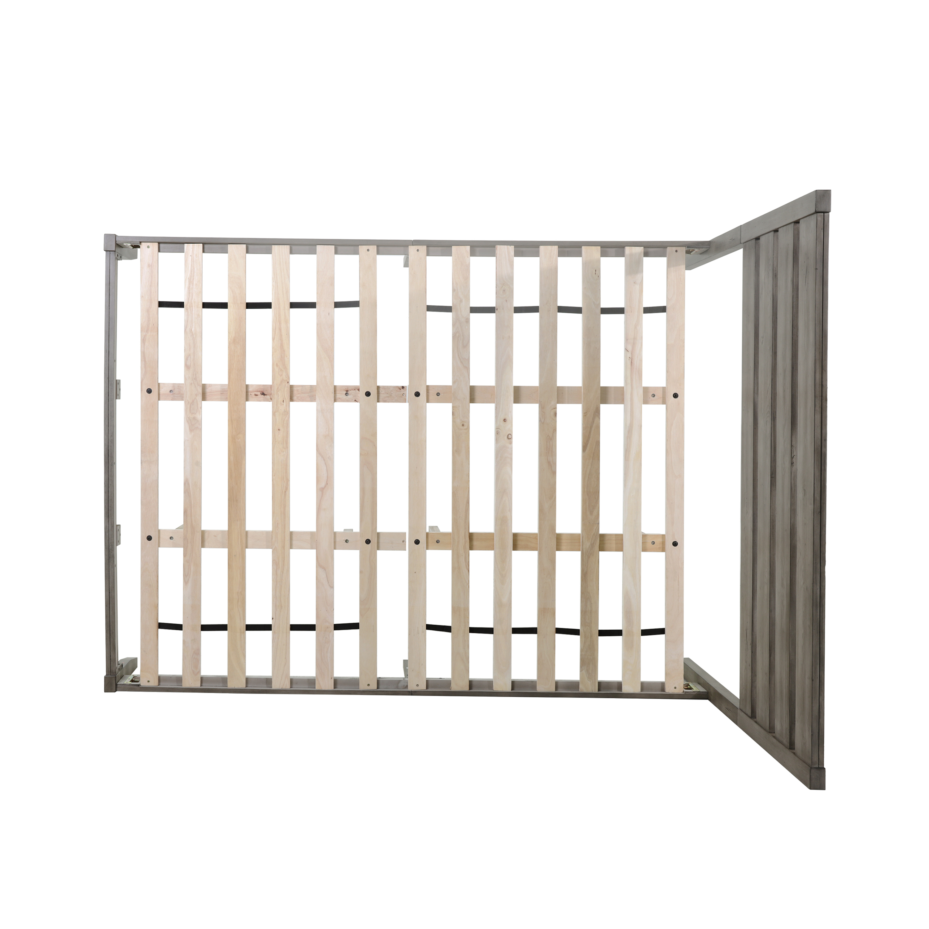 Noble House Kaylin Queen Size Bed with Headboard, Natural and Gray Finish