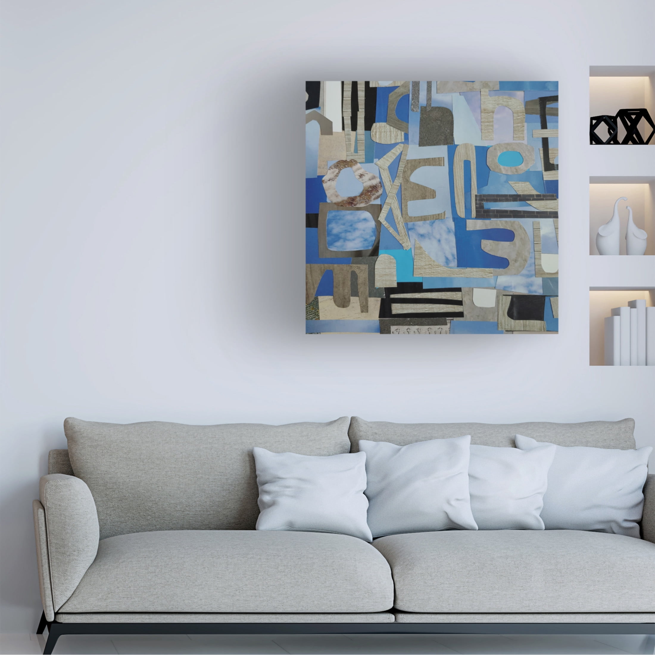Canvas Wall Art - Coco Good 'Skies Over the Camargue II' Wall Art for Living Room, Bedroom, or Office Décor by Trademark Fine Art - 35 x 35 Inches