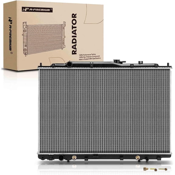 A-Premium Engine Coolant Radiator Assembly with Transmission Oil Cooler Compatible with Honda Pilot 2006 2007 2008 V6 3.5L, Replace# 19010PVJA51