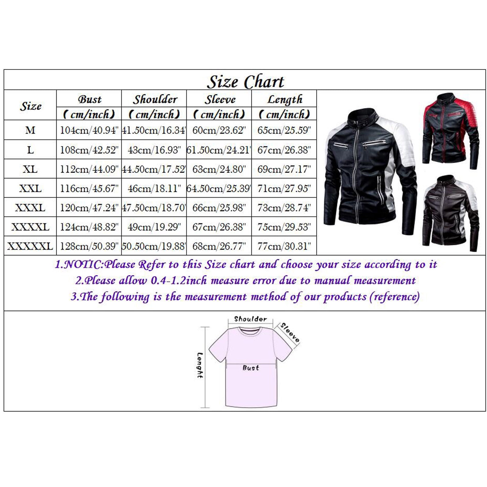 Entyinea Leather Jackets for Men Lightweight Full Zip Jackets Vintage Casual Trucker Jacket,Red L
