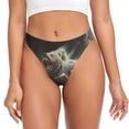 thumbnail image 1 of Fotbe Astronaut Polar Bear Roar Tanga Sin Costuras para Mujer con Estampado – Panties Invisibles, Transpirables y Cómodos para Uso Diario-Medium, 1 of 6