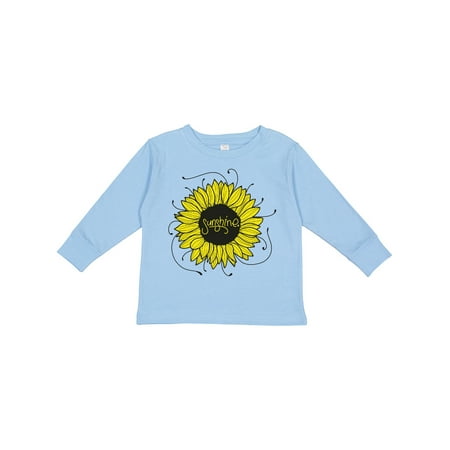 

Inktastic Sunshine Featuring a Yellow Sunflower Boys or Girls Long Sleeve Toddler T-Shirt