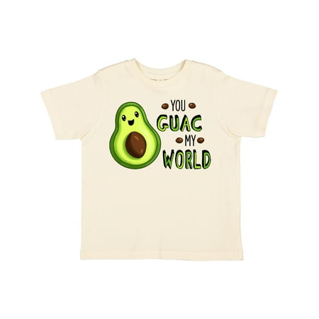 

Inktastic You Guac My World with Cute Avocado Gift Toddler Boy or Toddler Girl T-Shirt