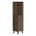 thumbnail image 4 of Tuhome Cincinatti Corner Bar Cabinet with Superior Top Shelf, Cup Rack, One Drawer, 4 of 5