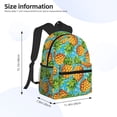 thumbnail image 4 of Picia Pineapple Large Capacity Backpack Classic Style Backpack Casual Backpack Water-Resistant School Work Travel Outdoor Backpack, 4 of 8