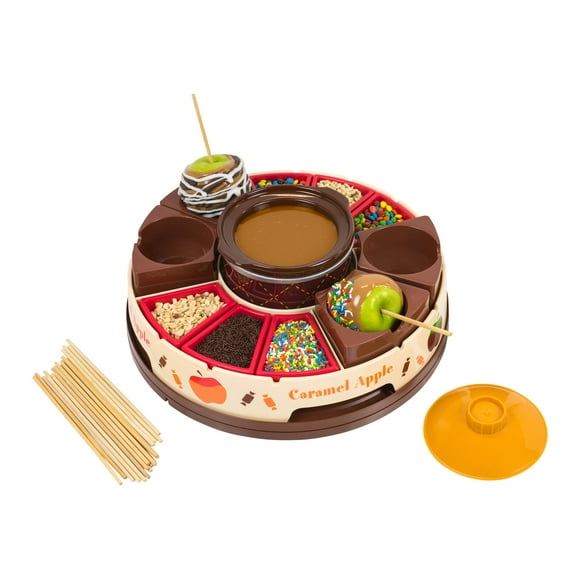 Nostalgia CCA5 Chocolate & Caramel Apple Party - Chocolate fondue pot - 16 oz - brown