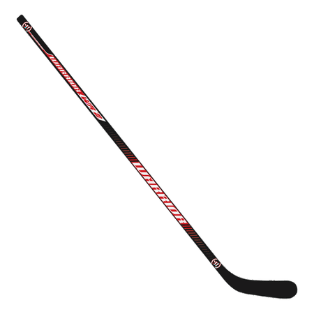 Warrior Street Hockey Player Stick - Wood - 57" Junior/Intermediate 450g - Left Hand Curve Ages 8+