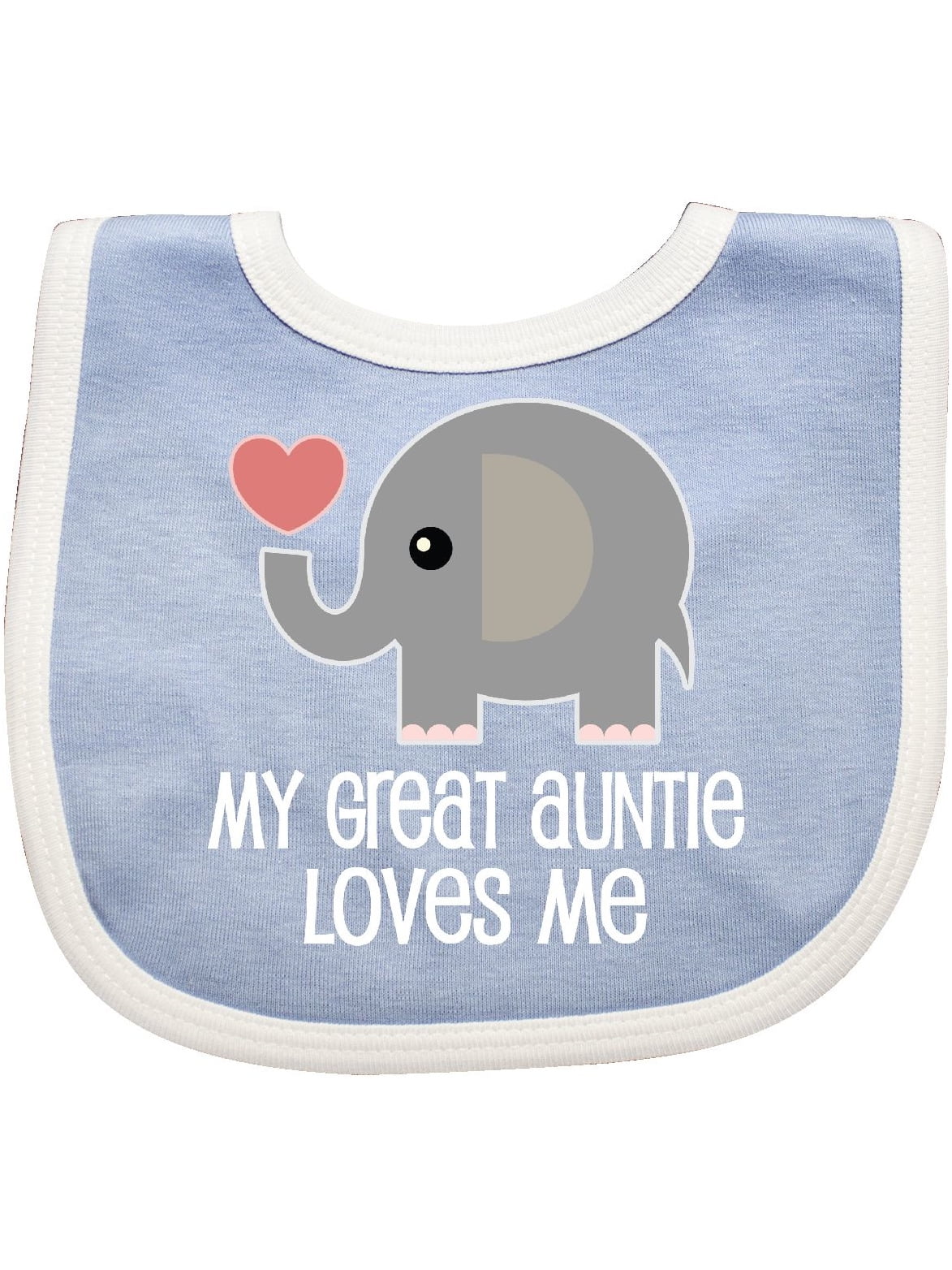 Great Auntie Loves Me Elephant Baby Bib - Walmart.com