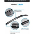 thumbnail image 3 of Simzone 22"+22" Windshield Wiper Blades, Wiper Blades with Premium Rubber, Durable Stable & Quiet, Auto Replacement Windshield Wipers for All-Seasons (Pack of 2), 3 of 7