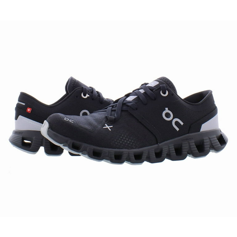 On-Running Women's Athletic Black Mesh Gym Sneakers - Cloud