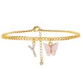 thumbnail image 1 of Jewelry Butterfly Initial Anklet Foot Female Anklet Letters for Women Anklet, 1 of 1
