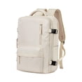 thumbnail image 3 of Travel Backpack with USB Charging Port Lightweight Sports Carry on Backpack beige white, 3 of 10