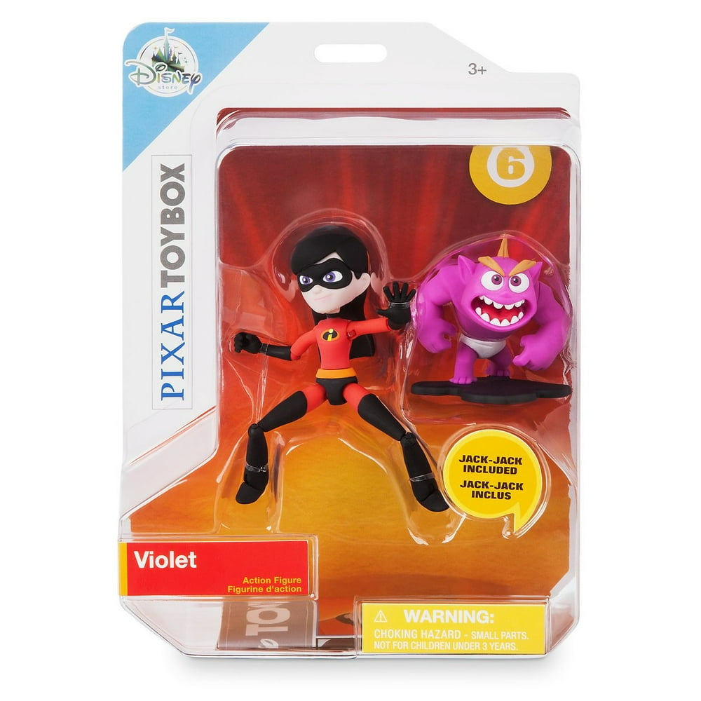 Disney Store Violet JackJack Action Figure Set PIXAR Toybox