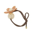 thumbnail image 4 of Unique Bargains 1 Pc Floral Beads Hair Elastic Band for Home Coffee Color, 4 of 5