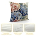 thumbnail image 4 of JRXY Vintage Shabby Chic French Floral Butterfly Hydrangea Throw Pillow Covers Soft Pillowcase for Bedroom Aesthetic Cushion Cover Living Room for Sofa Couch Bed Car Dormitory Home Decor  White, 4 of 5