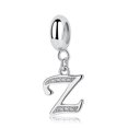thumbnail image 1 of Dijes de plata de ley con letras del alfabeto Az, cuentas colgantes compatibles con pulseras Pandora, collares, joyería artesanal para mujer, 1 of 3