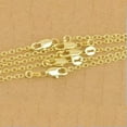 thumbnail image 2 of HOOUN Wholesale 20pcs 18K Gold Plated Rolo Chains Necklace 16-30Inch Jewelry Findings-20inch-10pcs, 2 of 3