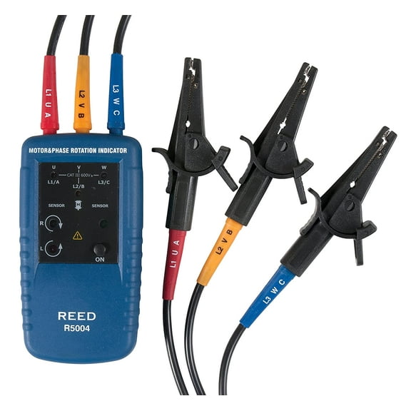 REED Instruments R5004 Motor Rotation and 3-Phase Tester