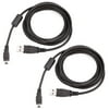 HDE 2 Pack Play and Charge USB Charging Cable Cord for Sony PlayStation 3 PS3 Wireless Dual Shock Controllers - 6 Foot Length