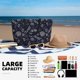 thumbnail image 5 of Disketp Wildflowers And Dragonflies Bolsa de Playa de Gran Capacidad, Bolso Impermeable y a Prueba de Arena para Mujer, Ideal para Playa, Piscina y Natación, 5 of 7