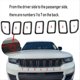 thumbnail image 5 of Front Grill Mesh Inserts Grille Kit for Jeep Grand Cherokee 2022, 5 of 5
