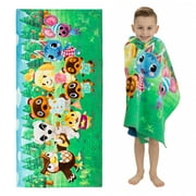 Animal Crossing Kids Super Soft Cotton Beach and Bath Towel, 28 x 58 , Green