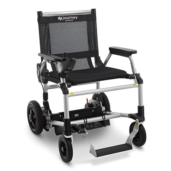 Journey Zoomer Electric Power Chair, Lightweight Foldable Powered Wheelchair TSA-Compliant