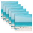 thumbnail image 6 of Iauyy Satin Napkins Set of 1- Tropical Beach View DIY Printing Decoration Cloth Napkin- Easy Care for Home/Party, 6 of 8