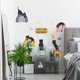 thumbnail image 3 of Calcomanías de pared de gatos y arcoíris de colores, gato acostado en la nube de estrellas del arco iris, pegatinas de pared extraíbles para pegar y despegar, vinilo DIY, decoración de arcoíris bohem JAMW Sencillez, 3 of 5