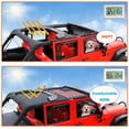 thumbnail image 6 of Shadeidea Jeep Wrangler JK Sunshade JKU 4 Door Top Sun shade, Front & Rear Soft Cover -(Black Mesh Screen Soft Cover, NO FADED Flag) (2007-2018), UV Blocker -10 Years Lasting, 6 of 7