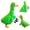 A7 Green Dinosaur(1pc), variant on 7 Inch Desk Goose Outfits,1Set Easter Desk Goose Costumes, Festive Bunny Knitted Desktop Geese Costumes Magnetic Goose Statue Clothes,Spring Holiday Party Home Office Table Decor Easter Accessories