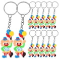 thumbnail image 1 of GOOHOCHY 12 Uds llaveros pequeño payaso llavero mochila llavero monedero decoración lindo llavero, 1 of 7