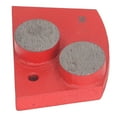 thumbnail image 2 of 3PCS Grinding Blocks Diamond Polishing Block for Cement Concrete Floor Paint 2 Segment 30 Grit Red, 2 of 14