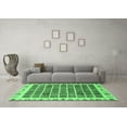 thumbnail image 3 of Ahgly Company Indoor Rectangle Abstract Emerald Green Modern Area Rugs, 2' x 4', 3 of 4