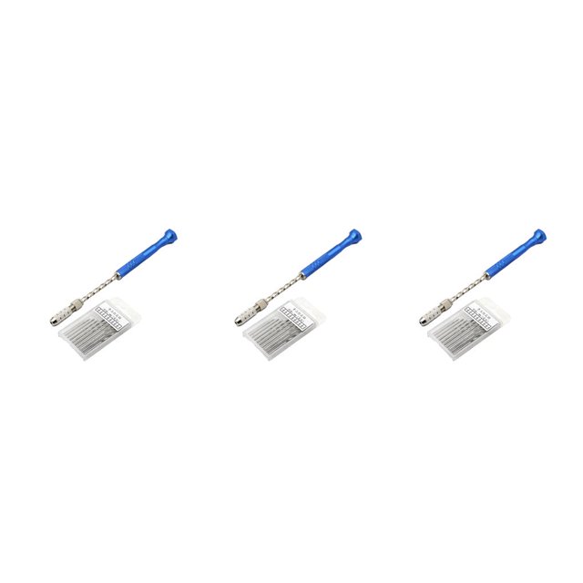 Justharion for Micro Twist Drill Bits Pin Vise Multipurpose Precise Compact Size Non-slip Design Semi-automatic Spiral Hand Rotary Tools Type 2 3Set