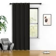 thumbnail image 1 of Blackout Cortinas, Cortina Negra de 52 x 84 Pulgadas, Panel Único, Cortinas Térmicas Aislantes Que Oscurecen la Habitación para el Recámara, Protección de Privacidad, 1 of 7