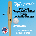 thumbnail image 5 of Louisville Slugger Torpedo Plastic Bat and Ball Set, Backyard & Youth Baseball Play, 5 of 9