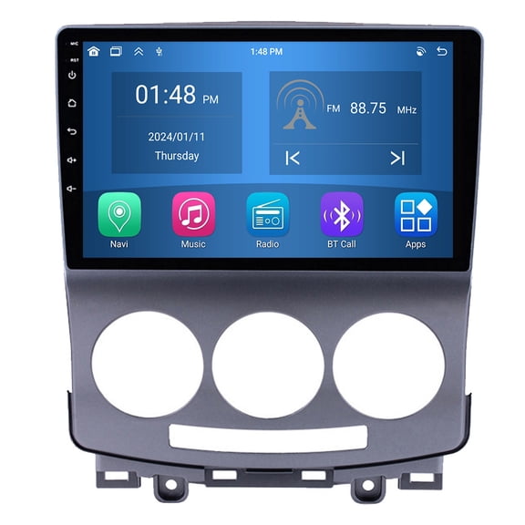 RoverOne 4 64GB Car Stereo CarPlay GPS Navigation Bluetooth for Mazda 5 2 CR 2005-2010 Android Touch Screen Player