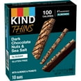 thumbnail image 3 of KIND Thins Gluten Free Dark Chocolate Nuts & Sea Salt Snack Bars, 0.74 oz, 10 Count Box, 3 of 5