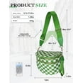 thumbnail image 2 of Lbming Checkered Nylon Crossbody Bag for Women, Spacious Checkered Bum Bag Purse Shoulder Bag Sling Bag with Shoulder Strap, 2 of 6