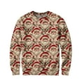 thumbnail image 3 of Wutalume Men's Fashion Christmas Sweater with Holiday Themes, Cozy and Fun for Seasonal Events and Casual Wear,Watermelon Red S, 3 of 5
