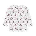 thumbnail image 5 of Ugoldhm Girls T Shirts Round Neck 3/4 Sleeves Casual Kids Tees Summer Fall Shirts Sizes 3-12, 5 of 6